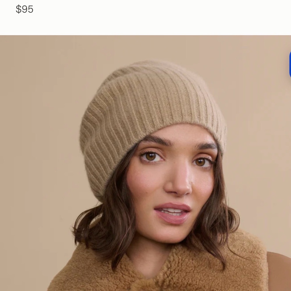 Jenni Kayne Classic Tan Ribbed Beanie